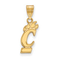 Cincinnati Bearcats NCAA Sterling Silver Gold Plated Medium Pendant