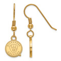 Milwaukee Brewers MLB Sterling Silver Gold Plated Extra Small Dangle Earrings