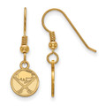 Buffalo Sabres Sterling Silver Gold Plated Extra Small Dangle Earrings