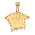 Northwestern Wildcats Sterling Silver Gold Plated Large Pendant