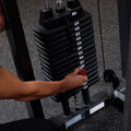Body Solid Pro Select Weight Assisted Chin-Dip Machine - 210 lb weight stack