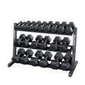 Body Solid Horizontal 48" 3-Tier Dumbbell Rack