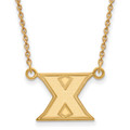 Xavier Musketeers Sterling Silver Gold Plated Small Pendant Necklace
