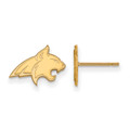 Montana State Bobcats NCAA Sterling Silver Gold Plated Extra Small Post Earrings