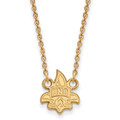 New Orleans Privateers Sterling Silver Gold Plated Small Pendant Necklace