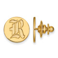Rice Owls Sterling Silver Gold Plated Lapel Pin