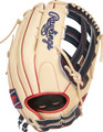 Rawlings Heart of the Hide Series 12.75" Fastpitch Softball Glove - Left Hand Throw - Camel/Navy