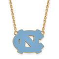North Carolina Tar Heels Gold Plated Large Pendant Necklace