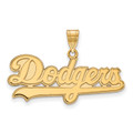 Los Angeles Dodgers Silver Gold Plated Large Pendant