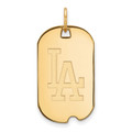 Los Angeles Dodgers Sterling Silver Gold Plated Small Dog Tag