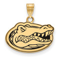 Florida Gators Silver Gold Plated Small Enameled Pendant
