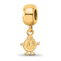 Syracuse Orange Sterling Silver Gold Plated Extra Small Dangle Bead