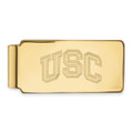 USC Trojans Sterling Silver Gold Plated Money Clip