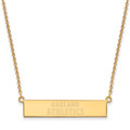 Oakland Athletics Sterling Silver Gold Plated Bar Necklace