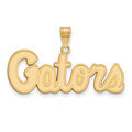 Florida Gators Sterling Silver Gold Plated Medium NCAA Pendant