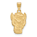 NC State Wolfpack Sterling Silver Gold Plated Large NCAA Pendant
