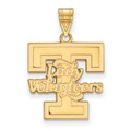 Tennessee Volunteers Sterling Silver Gold Plated Large NCAA Pendant