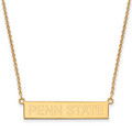 Penn State Nittany Lions Sterling Silver Gold Plated Bar Necklace