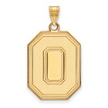 Ohio State Buckeyes Silver Gold Plated Extra Large Pendant