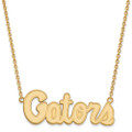 Florida Gators Silver Gold Plated Large Pendant Necklace