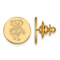 Wisconsin Badgers Sterling Silver Gold Plated Lapel Pin