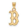 Boston Red Sox Sterling Silver Gold Plated Small Pendant