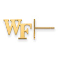 Wake Forest Demon Deacons Sterling Silver Gold Plated Extra Small Post Earrings