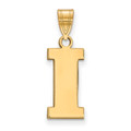 Iowa Hawkeyes Silver Gold Plated Medium Pendant