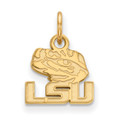 Lsu Tigers Silver Gold Plated Extra Small NCAA Pendant