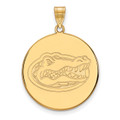 Florida Gators NCAA Gold Plated Extra Large Disc NCAA Pendant