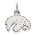 Iowa Hawkeyes Sterling Silver Extra Small NCAA Pendant