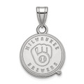 Milwaukee Brewers Sterling Silver Small MLB Pendant