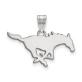 Southern Methodist Mustangs Sterling Silver Medium Pendant