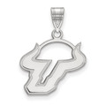 South Florida Bulls Sterling Silver Medium NCAA Pendant