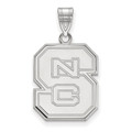 NC State Wolfpack Sterling Silver Large NCAA Pendant