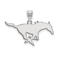 Southern Methodist Mustangs Sterling Silver Large Pendant