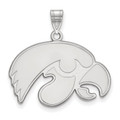 Iowa Hawkeyes Sterling Silver Large NCAA Pendant