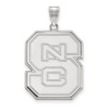 North Carolina State Wolfpack Sterling Silver Extra Large Pendant