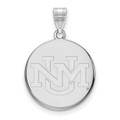 New Mexico Lobos Sterling Silver Large NCAA Pendant