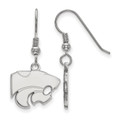 Kansas State Wildcats NCAA Sterling Silver Small Dangle Earrings