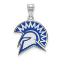 San Jose State Spartans Sterling Silver Large Enameled Pendant