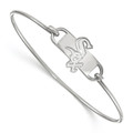 Chicago White Sox Sterling Silver Wire Bangle Bracelet