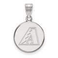 Arizona Diamondbacks Sterling Silver Medium Disc Pendant