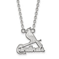 St Louis Cardinals Sterling Silver Large Pendant Necklace