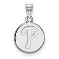 Philadelphia Phillies Sterling Silver Small Disc Pendant