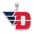 Dayton Flyers Sterling Silver Large Enameled Pendant