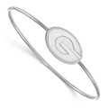 Georgia Bulldogs Sterling Silver Bangle Slip on Bracelet