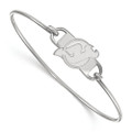New Jersey Devils Sterling Silver Wire Bangle Bracelet