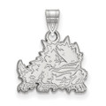 Tcu Horned Frogs College Sterling Silver Small Pendant