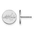 Washington Capitals Sterling Silver Small Disc Earrings